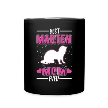 Marten Mama Mink Badger Pine marten - Full Colour Mug - black - Front