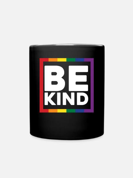 Be Kind - Tasse einfarbig - Schwarz