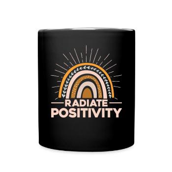 Radiate Positivity - Full Colour Mug - black - Front