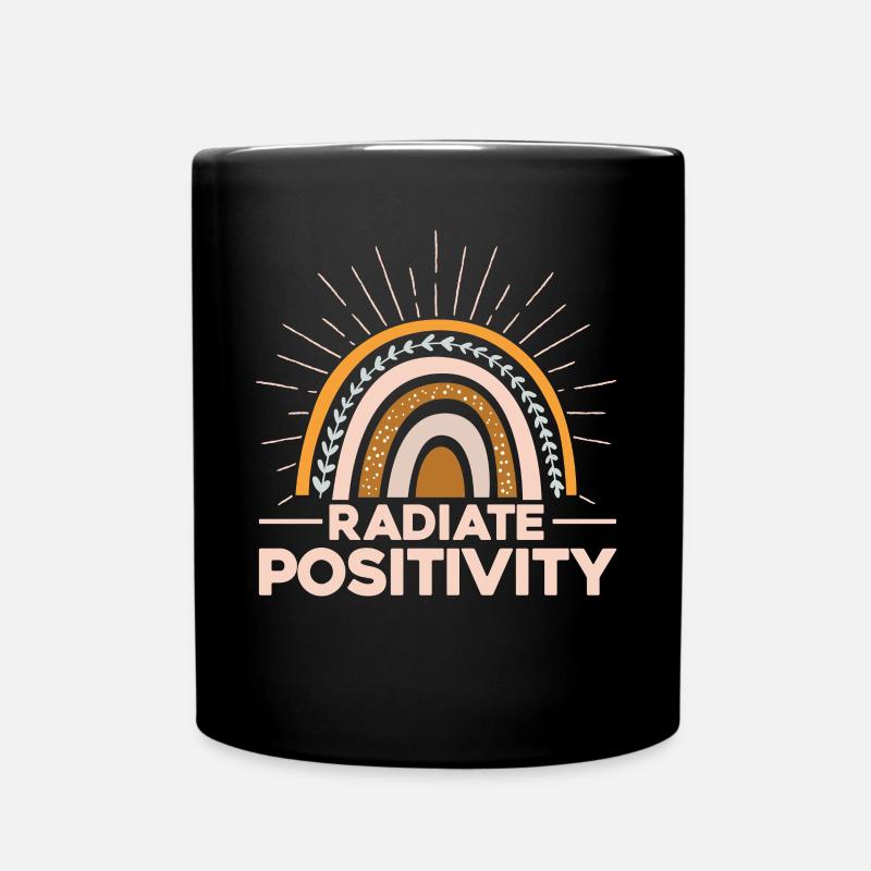 Radiate Positivity - Full Colour Mug - black