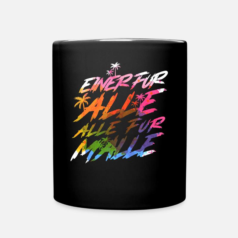 Mallorca Urlaub - Tasse einfarbig - Schwarz
