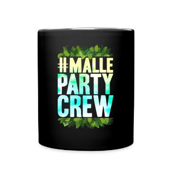Mallorca Party Crew - Tasse einfarbig - Schwarz - Vorne