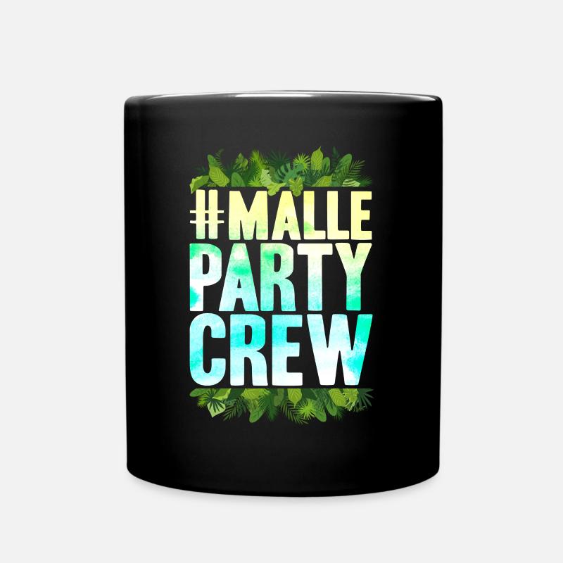 Mallorca Party Crew - Tasse einfarbig - Schwarz