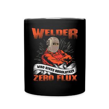 Pas de flux donné drôle de jeu de mots de soudage Ironworker - Mug uni - noir - Devant