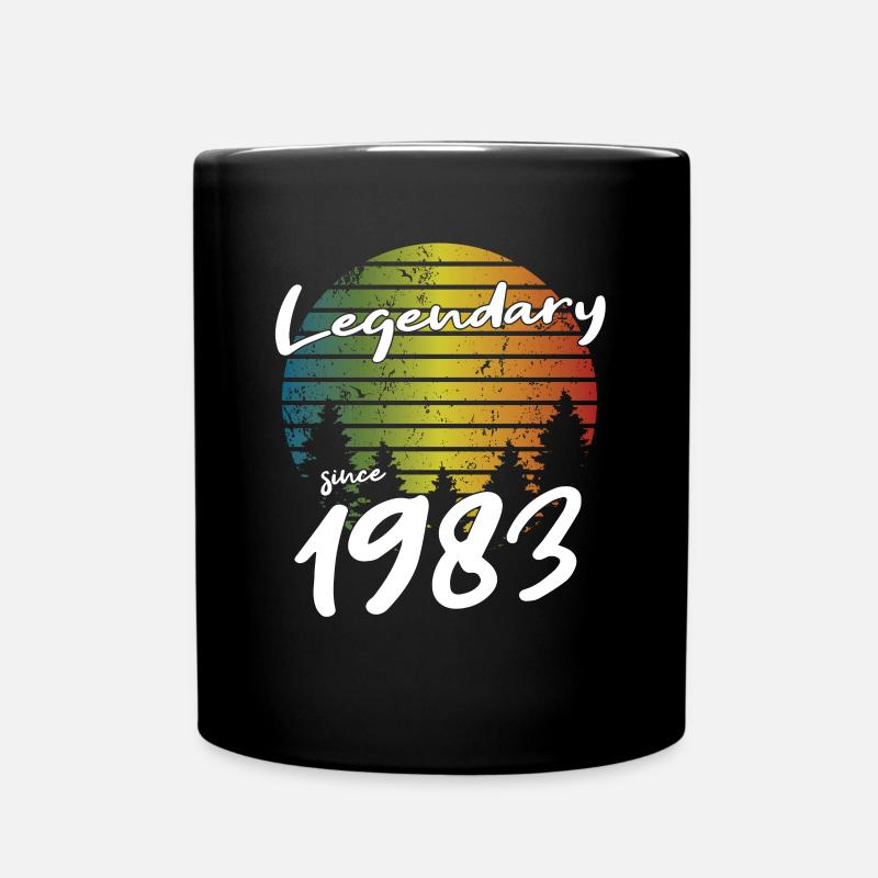40. Geburtstag Legendary Since 1983 - Tasse einfarbig - Schwarz