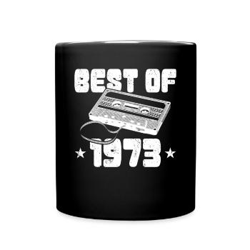 50e anniversaire né en 1973 Best of 1973 - Mug uni - noir - Devant