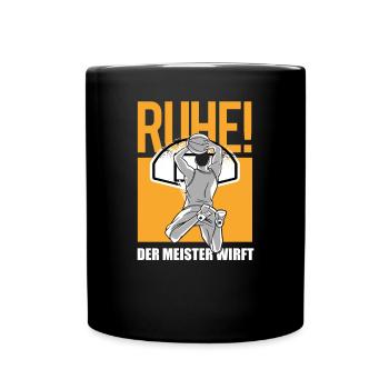 Basketball Geschenkidee Sport Design - Tasse einfarbig - Schwarz - Vorne