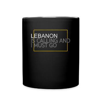Citation Liban - Mug uni - noir - Devant