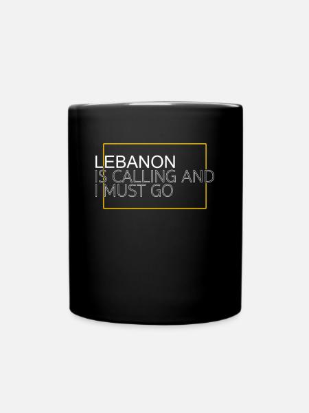 Libanon Spruch - Tasse einfarbig - Schwarz
