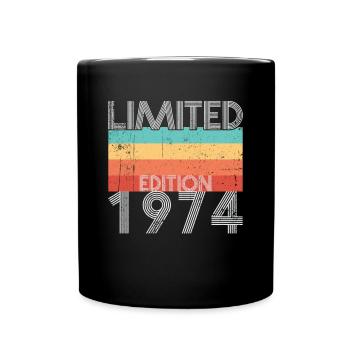 Limited Edition Retro 1974 - Full Colour Mug - black - Front