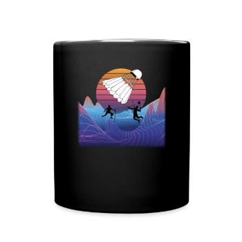 Badminton Idée cadeau Sport Design - Mug uni - noir - Devant