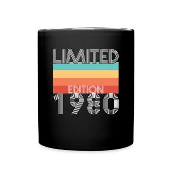 Limited Edition Retro 1980 - Tasse einfarbig - Schwarz - Vorne
