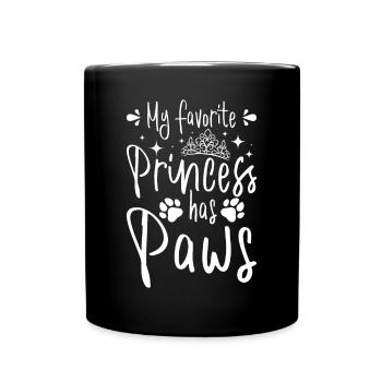 My favorite prinzess has Chihuahua - Full Colour Mug - black - Front