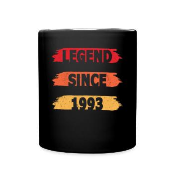 30e anniversaire né en 1993 Légende depuis 1993 - Mug uni - noir - Devant