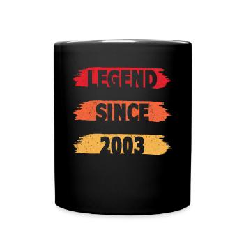 20e anniversaire Né en 2003 Légende depuis 2003 - Mug uni - noir - Devant