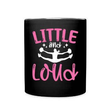 Little and Loud Cheerleading Gymnastic Sport - Tasse einfarbig - Schwarz - Vorne