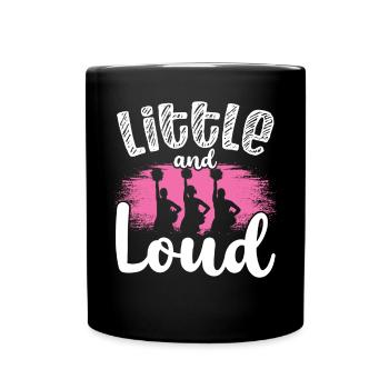 Little and Loud Cheerleading Gymnastic Sport - Tasse einfarbig - Schwarz - Vorne
