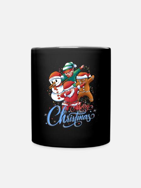 Joyeux Noël Père Noël Elfe Père Noël - Mug uni - noir