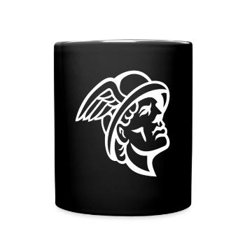Hermes Outfit - Full Colour Mug - black - Front