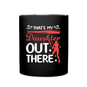 C’est ma fille là-bas - Mug uni - noir - Devant