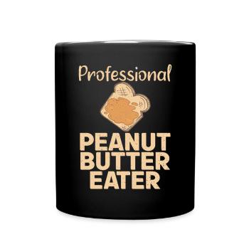 Cadeau amoureux du beurre de cacahuète - Mug uni - noir - Devant