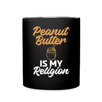 Cadeau amoureux du beurre de cacahuète - Mug uni - noir - Devant