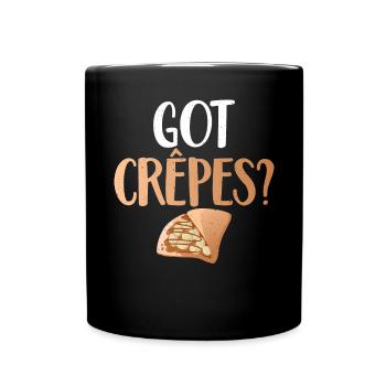Crepe Gifts for Crepe Lover - Full Colour Mug - black - Front