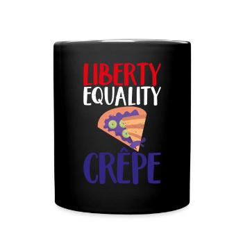 Crepe Gifts for Crepe Lover - Full Colour Mug - black - Front