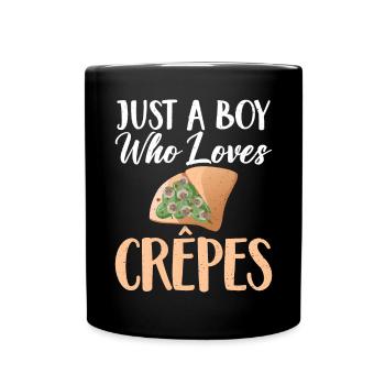 Crepe Gifts for Crepe Lover - Full Colour Mug - black - Front