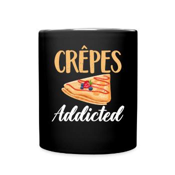 Crepe Gifts for Crepe Lover - Full Colour Mug - black - Front