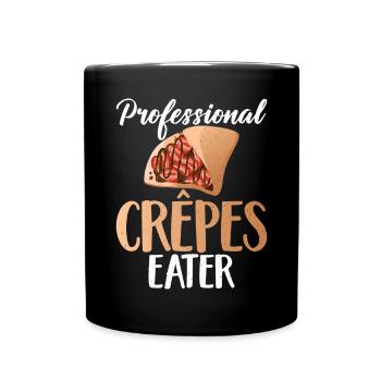 Crepe Gifts for Crepe Lover - Full Colour Mug - black - Front