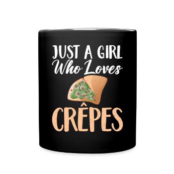 Crepe Gifts for Crepe Lover - Full Colour Mug - black - Front