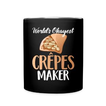 Crepe Gifts for Crepe Lover - Full Colour Mug - black - Front