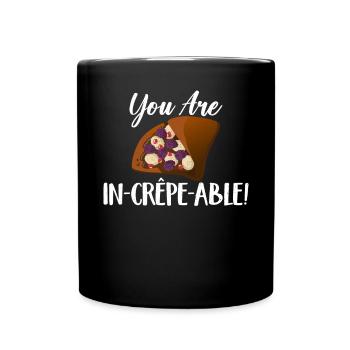 Crepe Gifts for Crepe Lover - Full Colour Mug - black - Front