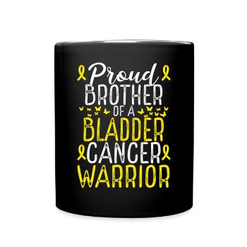 Mouvement de sensibilisation au cancer de la vessie Ruban Frère - Mug uni - noir - Devant