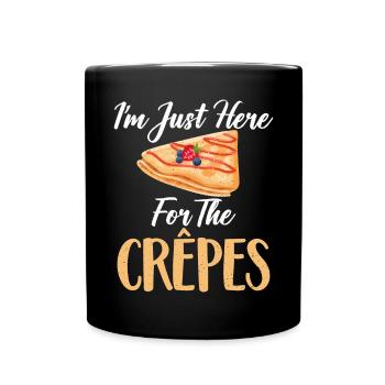 Crepe Gifts for Crepe Lover - Full Colour Mug - black - Front