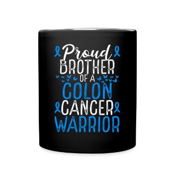 Colon Cancer Awareness Movement for Brother Ribbon - Full Colour Mug - black - Front