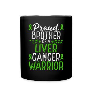 Mouvement de sensibilisation au cancer du foie pour Brother Ribbon - Mug uni - noir - Devant