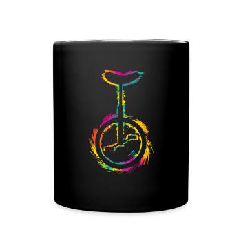 Unicycle - Full Colour Mug - black - Front