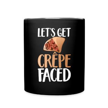 Crepe Gifts for Crepe Lover - Full Colour Mug - black - Front