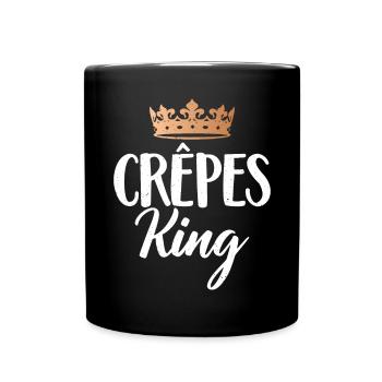 Crepe Gifts for Crepe Lover - Full Colour Mug - black - Front