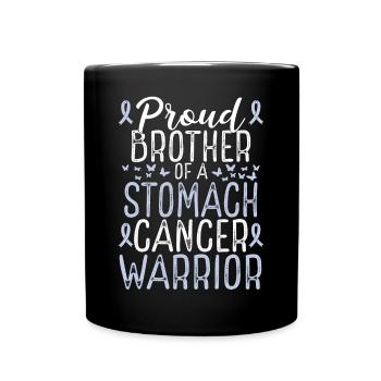Stomach Cancer Awareness for Brother Ribbon - Tasse einfarbig - Schwarz - Vorne