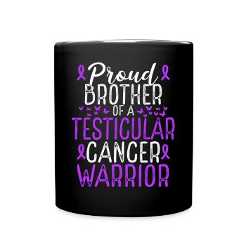 Sensibilisation au cancer du testicule pour Brother Ribbon - Mug uni - noir - Devant