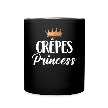 Crepe Gifts for Crepe Lover - Full Colour Mug - black - Front