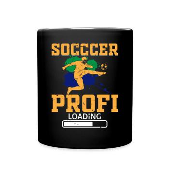 Soccer Lover Soccer Player - Soccer Profi Loading - Tasse einfarbig - Schwarz - Vorne