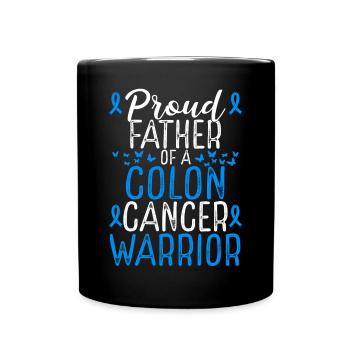 Colon Cancer Awareness Movement Dad Ribbon Father - Tasse einfarbig - Schwarz - Vorne