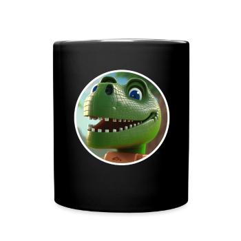 T-Rex Dino Dinosaure Dinosaure Building Block Jouet - Mug uni - noir - Devant