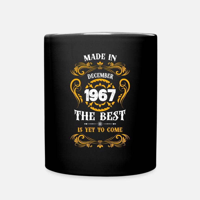 Fabriqué en décembre 1967 Le meilleur - Mug uni - noir