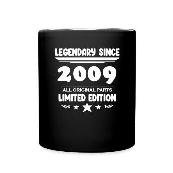 2009 - Year of construction 2009 - Vintage 2009 - Full Colour Mug - black - Front