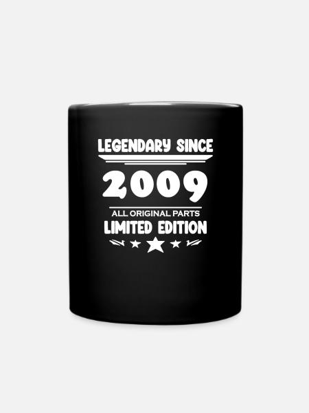 2009 - Year of construction 2009 - Vintage 2009 - Full Colour Mug - black